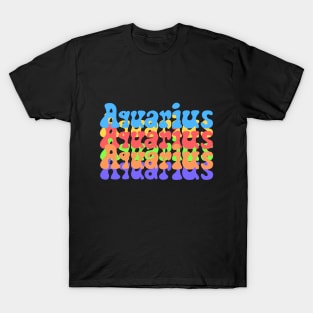 Rainbow Popart Aquarius T-Shirt